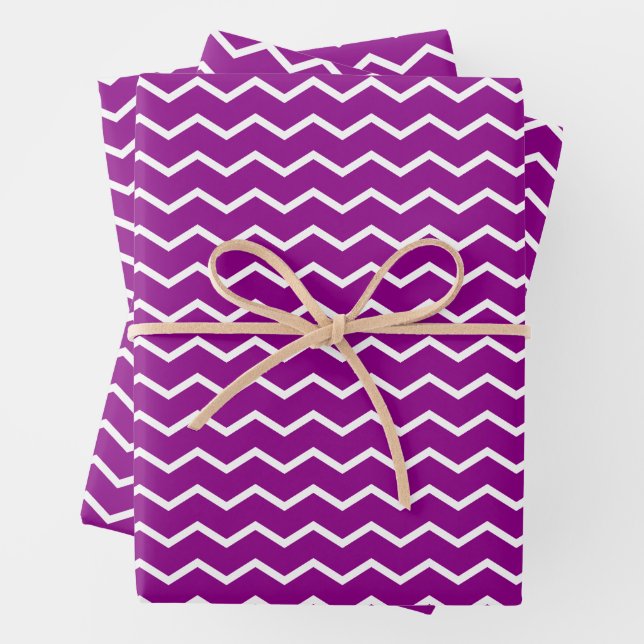Dynamic Chevron Waves Pattern Wrapping Paper Sheets (In situ)