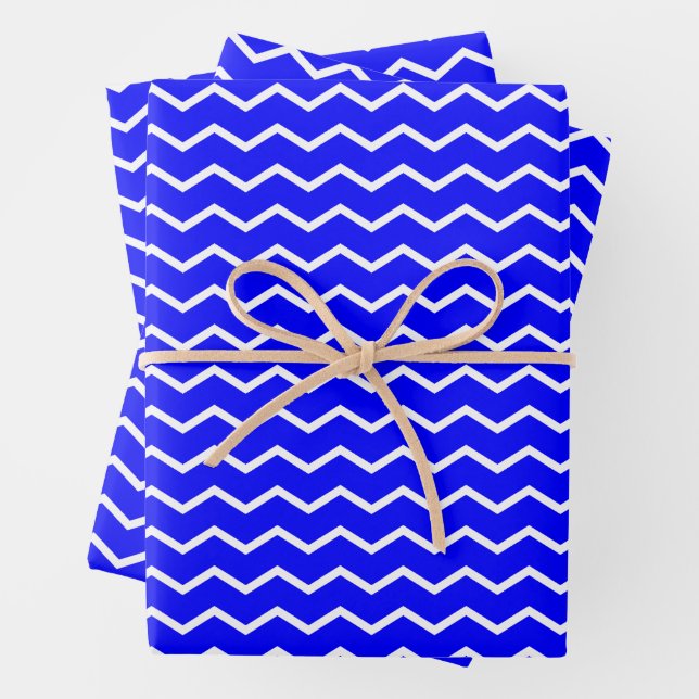 Dynamic Chevron Waves Pattern Wrapping Paper Sheets (In situ)