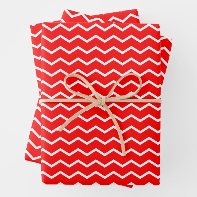 Dynamic Chevron Waves Pattern Wrapping Paper Sheets (In situ)