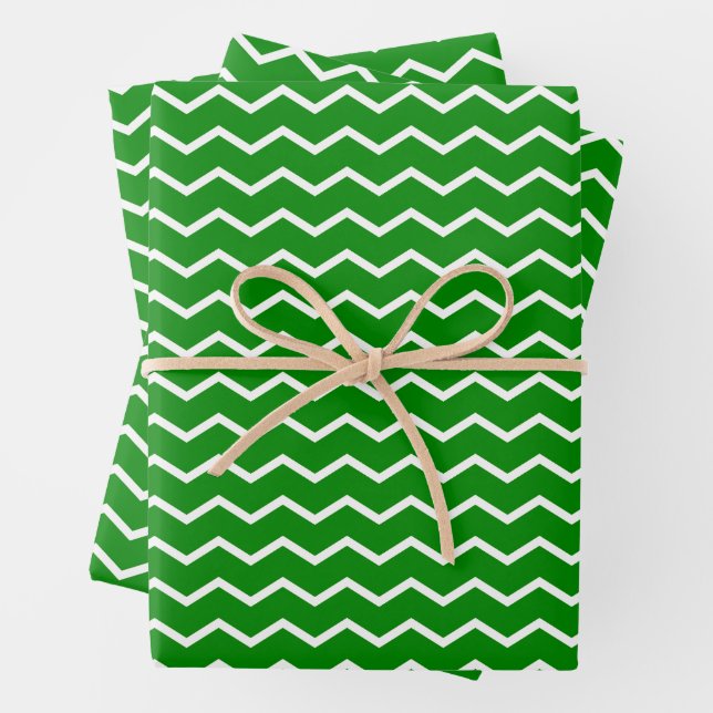 Dynamic Chevron Waves Pattern Wrapping Paper Sheets (In situ)