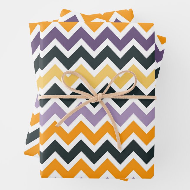 Dynamic Chevron Zigzag Seamless Pattern Wrapping Paper Sheets (In situ)