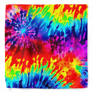DYNAMIC COLOR DESIGN TIE-DYE  BANDANA