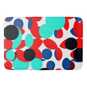 Dynamic Color Play Style Pattern Bath Mat