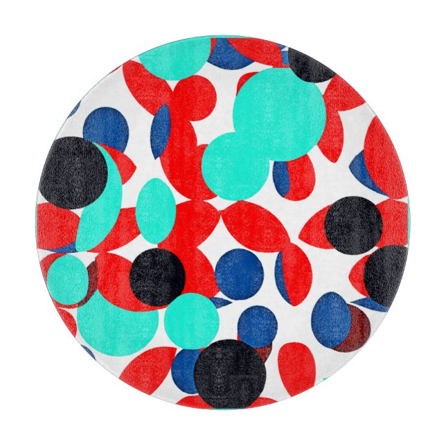 Dynamic Color Play Style Pattern Cutting Board (Front)