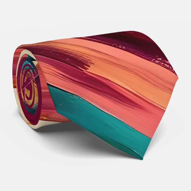 Dynamic Color Shard Neck Tie (Rolled)