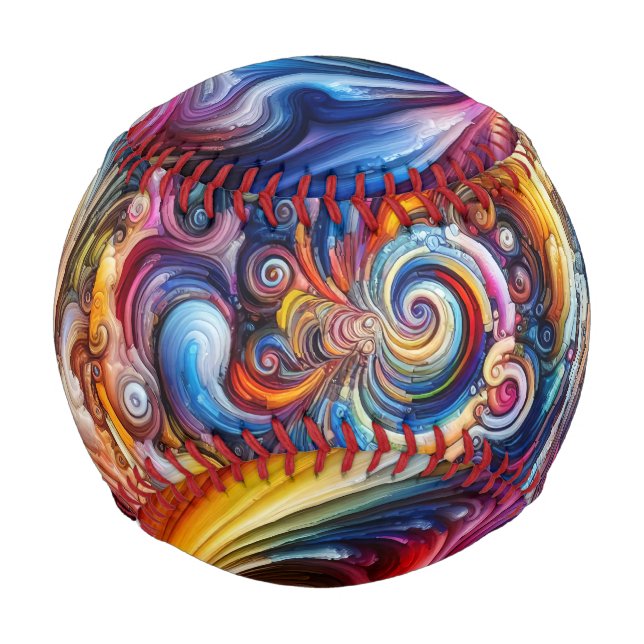 Dynamic Color Vortex Baseball (Front)