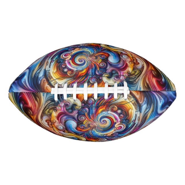 Dynamic Color Vortex Football (Front)