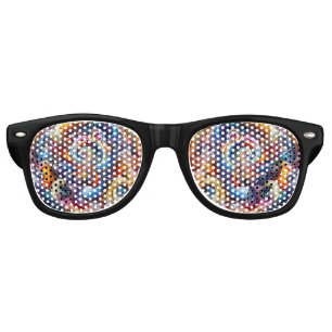 Dynamic Color Vortex Retro Sunglasses