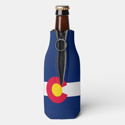 Dynamic Colorado State Flag Graphic on a Bottle Cooler