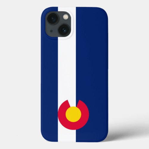 Dynamic Colorado State Flag Graphic on a iPhone 13 Case