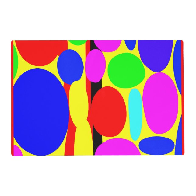 Dynamic Colorful Design Placemat (Front)