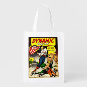 Dynamic Comics #1 Major Victory 1940's Golden Age  Grocery Bag