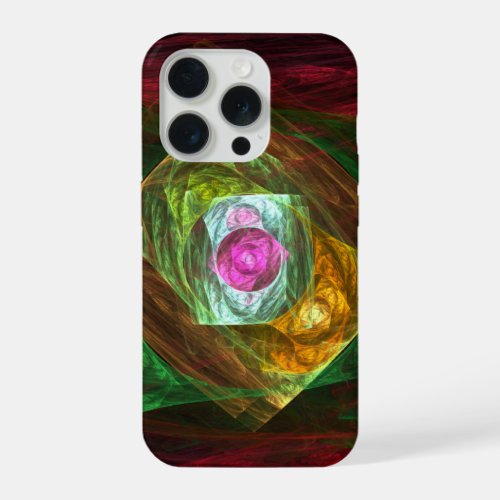 Dynamic Connections Abstract Art iPhone 15 Pro Case