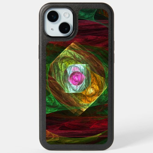 Dynamic Connections Abstract Art iPhone 15 Plus Case