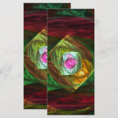 Dynamic Connections Abstract Art Rack Card (Front/Back)