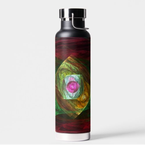 Dynamic Connections Abstract Art Water Bottle