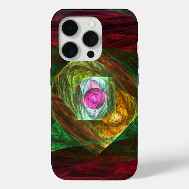 Dynamic Connections Luminous Abstract Fractal Art Case-Mate iPhone Case (Back)