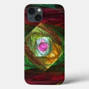Dynamic Connections Luminous Abstract Fractal Art iPhone 13 Case