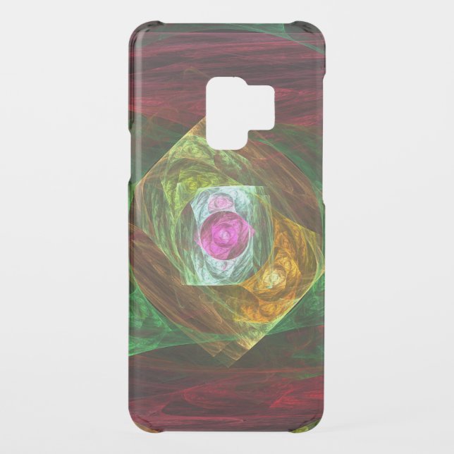 Dynamic Connections Luminous Abstract Fractal Art Uncommon Samsung Galaxy Case (Back)