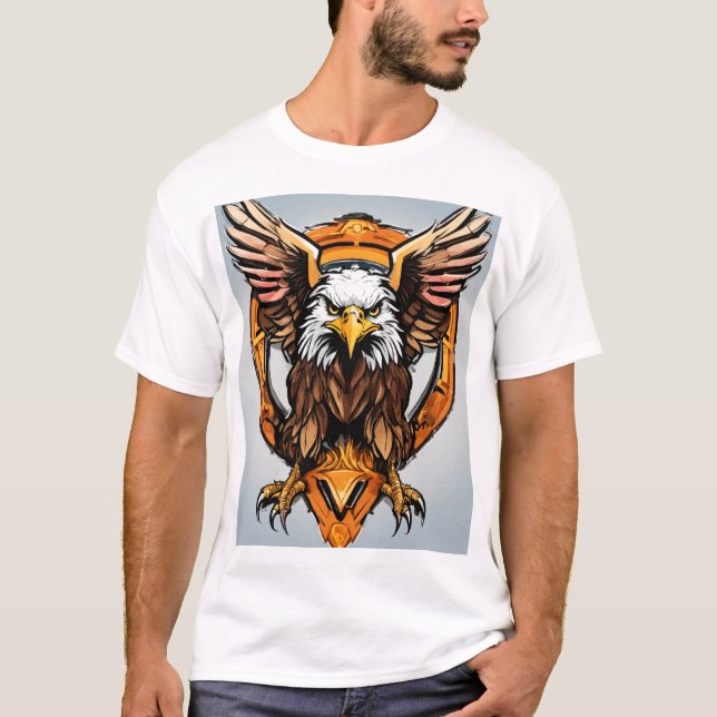 Dynamic Crystal Eagle Emblem T-Shirt - Spirit of V (Front)