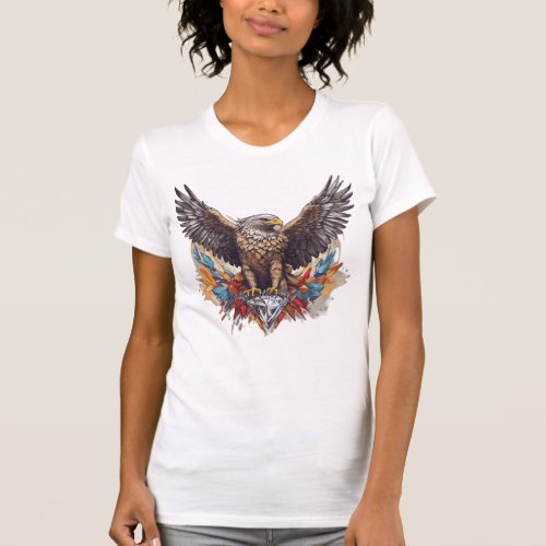 Dynamic Crystal Eagle Emblem Victory  T_Shirt