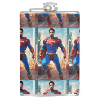 Dynamic Defender: A Superhero's Power in Your Hand Flask