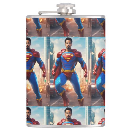 Dynamic Defender A Superheros Power in Your Hand Flask