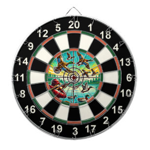 Dynamic Ducks in Flight Design Dart Board