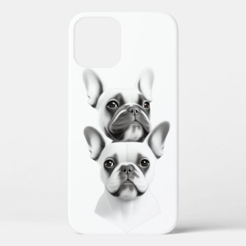 Dynamic Duo _ 2 Frenchies iPhone 12 Cover