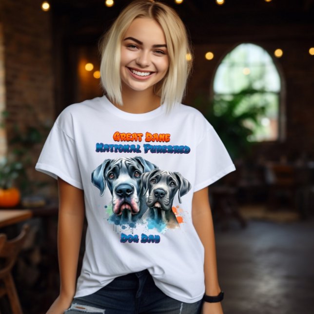 Dynamic Duo: Great Dane National Purebred Dog T-Shirt (Creator Uploaded)