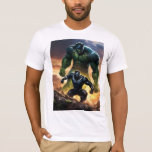 &quot;Dynamic Duo: Hulk &amp; Black Panther Unleashed T-Shi T-Shirt