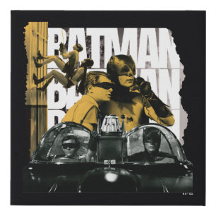 Dynamic Duo Scrapbook Photograph Faux Canvas Print