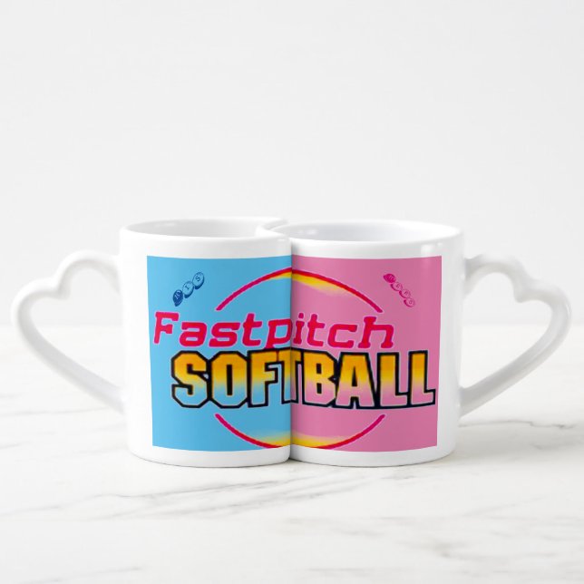 "Dynamic Duo Two" Coffee Mug Set (Back Nesting)