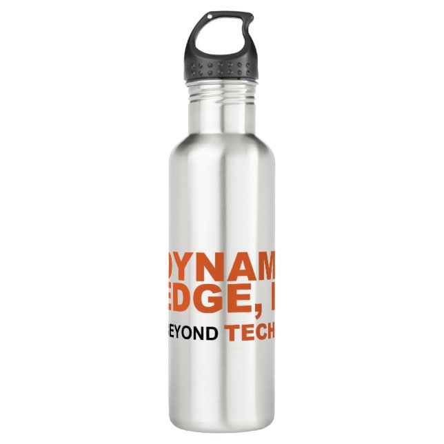 Dynamic Edge Logo Stainless Steel Water Bottle (Front)