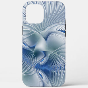 Dynamic Fantasy Abstract Blue Tones Fractal Art iPhone 12 Pro Max Case