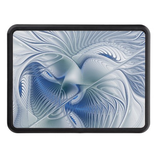 Dynamic Fantasy Abstract Blue Tones Fractal Art Hitch Cover