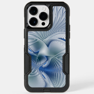 Dynamic Fantasy Abstract Blue Tones Fractal Art OtterBox iPhone 14 Pro Max Case