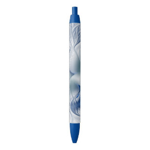Dynamic Fantasy Abstract Blue Tones Fractal Art Pen