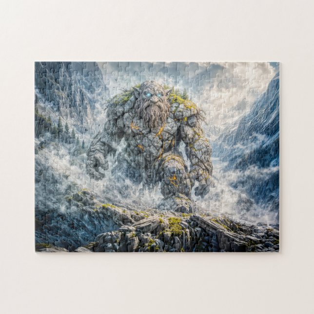 Dynamic Fantasy Troll in Dramatic Atmospheric Land Jigsaw Puzzle (Horizontal)