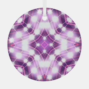 Dynamic Floodlights Background Texture Glass Ornament