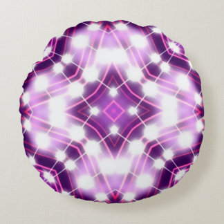 Dynamic Floodlights Background Texture Round Pillow