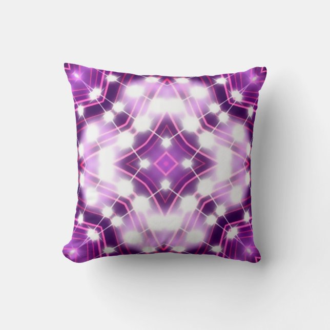 Dynamic Floodlights Background Texture Throw Pillow (Front)