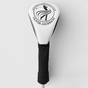 Dynamic Golfer Silhouette Personalized Golf Head Cover