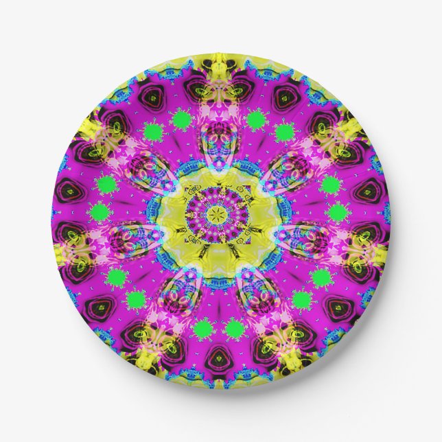 Dynamic Graphic Design for Paper Plate (Front)