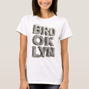 Dynamic Gray BROOKLYN Custom Design T-Shirt