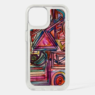 Dynamic-Hand Painted Modern Art iPhone 15 Case