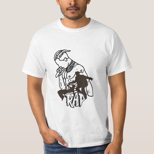 Dynamic hip-hop performer T-Shirt (Front)