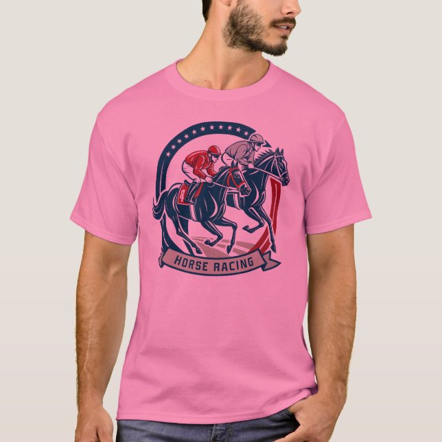 Dynamic Horse Riding Illustration T-Shirt (Front)