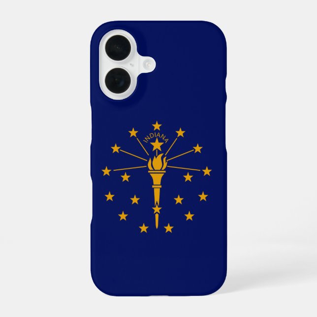 Dynamic Indiana State Flag Graphic Iphone Case (Back)