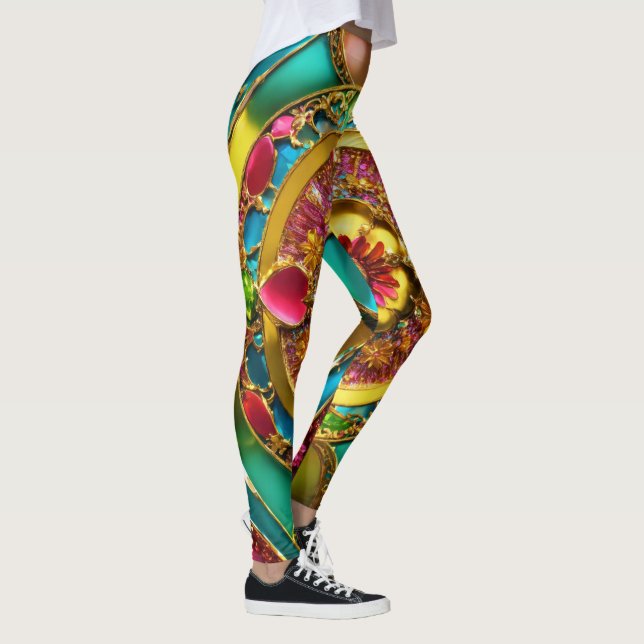 Dynamic Leggings: Style, Comfort, and Performance  Leggings (Right)
